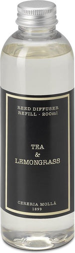 Giftset Reed diffuser 100ml + Refill 200 ml Tea & Lemongrass