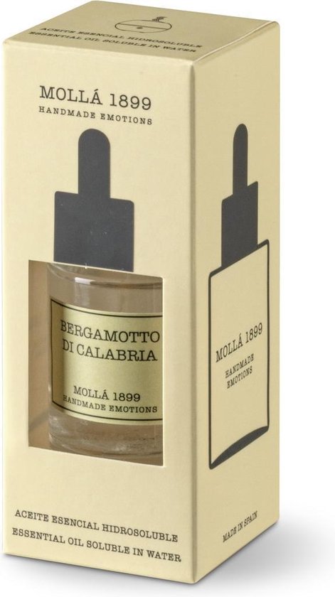 Giftset Aroma Diffuser Trendy Design 230 ml with Cereria Molla Essential Oil Bergamotto Di Calabria