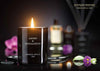 Giftset 3 mini scented candles 70g Bulgarian Rose & Oud, Black Orchid & Lily, Moroccan Cedar