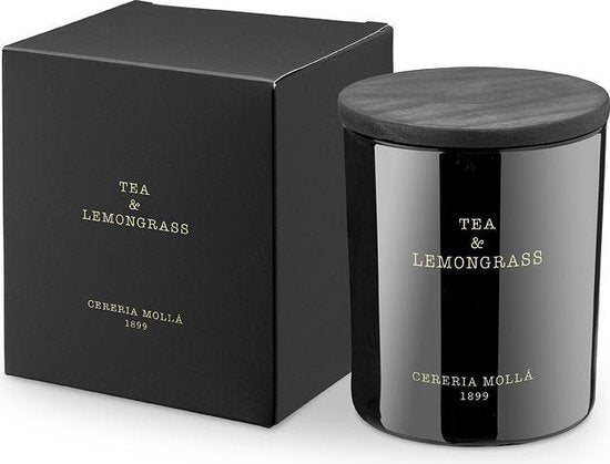Cereria Mollà 1899 Giftset Box twee stuks Geurkaars 230 gr - 50 u, geur Bergamotto di Calabria en Tea & lemongrass