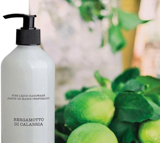 Giftset Fine Liquid Hand- & Bodywash Zachte zeep 500ml Basil & Mandarin - Bergamotto di Calabria