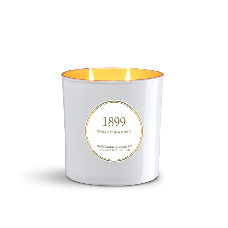 Scented Candle XL 600g Tobacco & Amber Gold Edition 3- wick 80 burning hrs